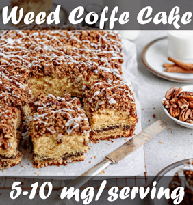 weed maple pecan coffee cake