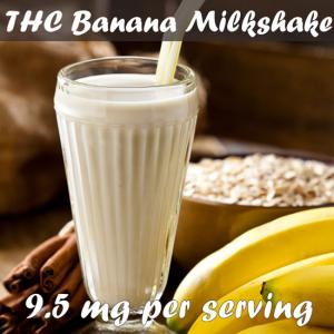 cannabis infused banana milkshake 9.5 mg per serving